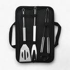 Grillbesteck-Set aus Edelstahl – 3-teilig oder 5-teilig