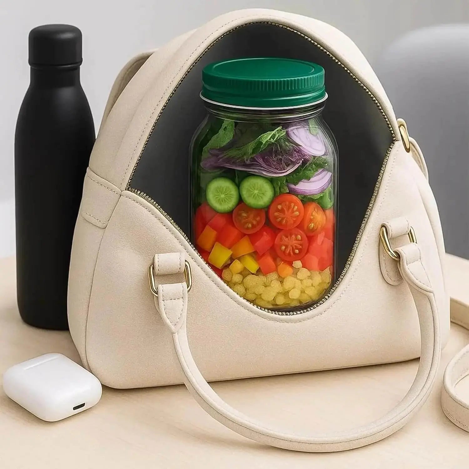 Salatbox mit Schraubdeckel, BPA-frei, 700 ml