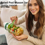 Salatbox mit Schraubdeckel, BPA-frei, 700 ml