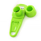 Knoblauchpresse aus Edelstahl mit ergonomischem Griff