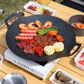 Grillpfanne Naturstein, 30 cm, doppelte Griffe