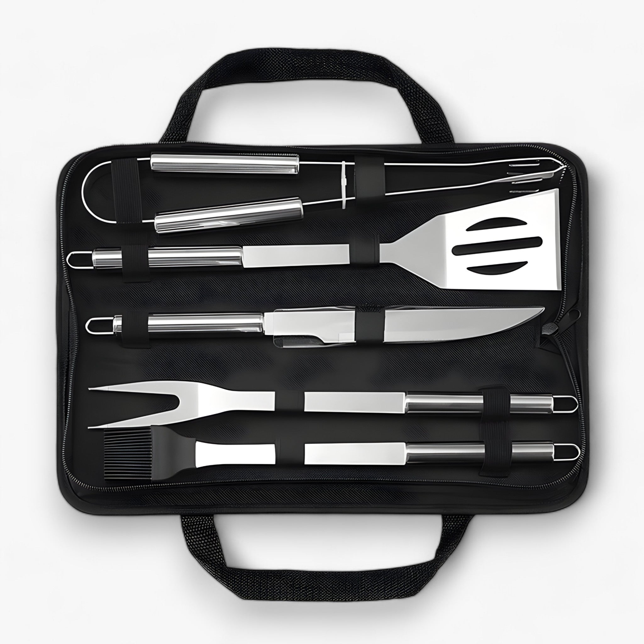 Grillbesteck-Set aus Edelstahl – 3-teilig oder 5-teilig