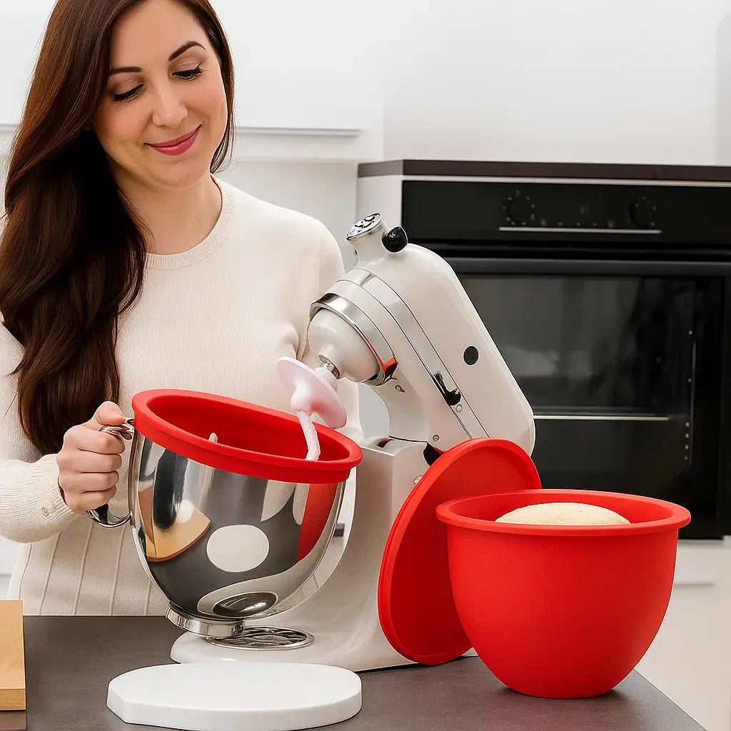 Silikon-Schüssel-Einsatz – Bequemes & sauberes Backen im Alltag