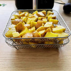Edelstahl-Einsätze für Heißluftfritteusen, 3er-Set