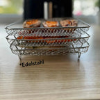 Edelstahl-Einsätze für Heißluftfritteusen, 3er-Set