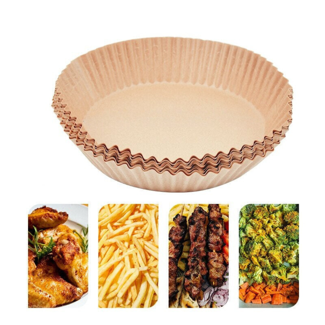 Backpapier-Luftfritteusen-Einlagen 50er Set, rund