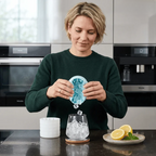 Silikon-Eiswürfelform mit Deckel – Einmal drücken, fertig