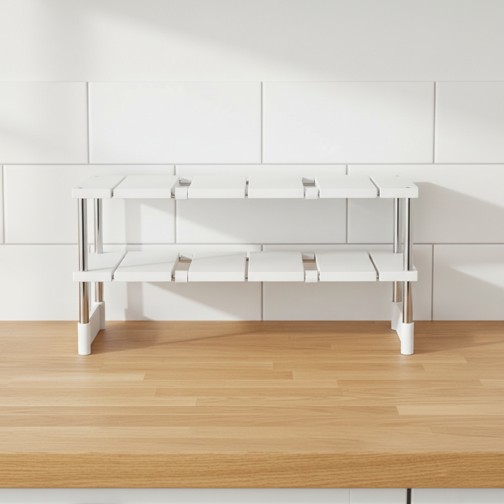 Verstellbares Küchenregal für Unterschränke