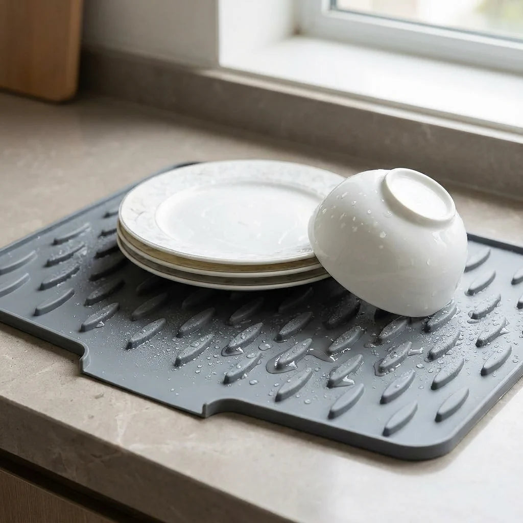 Silikon-Trocknungs- und Hitzeschutzmatte – Flexibel & BPA-frei