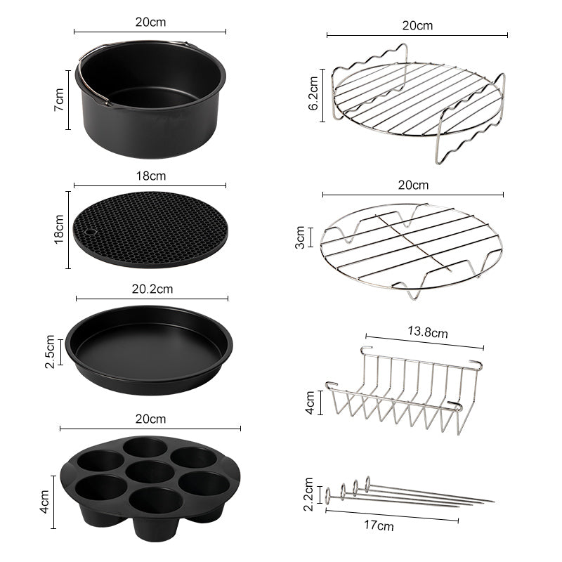 Fritteusen-Zubehörset 7-teilig für 3,7–5,8 L