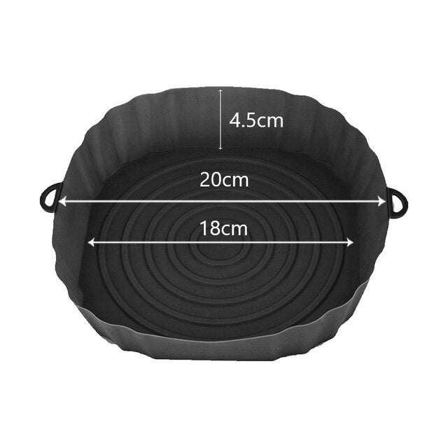 Silikon-Luftfritteusen-Einlage rund 20 cm