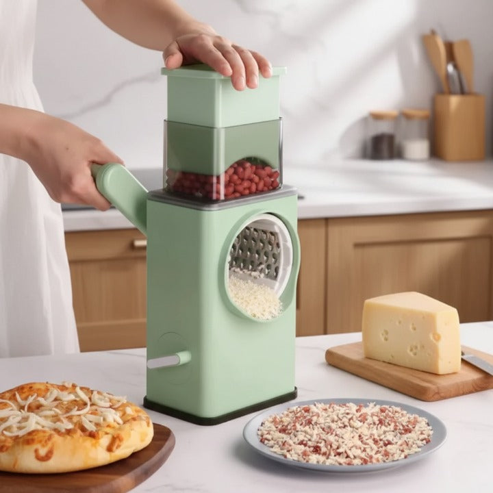 Manuelle Trommelreibe – Gleichmäßig reiben ohne Kraftaufwand