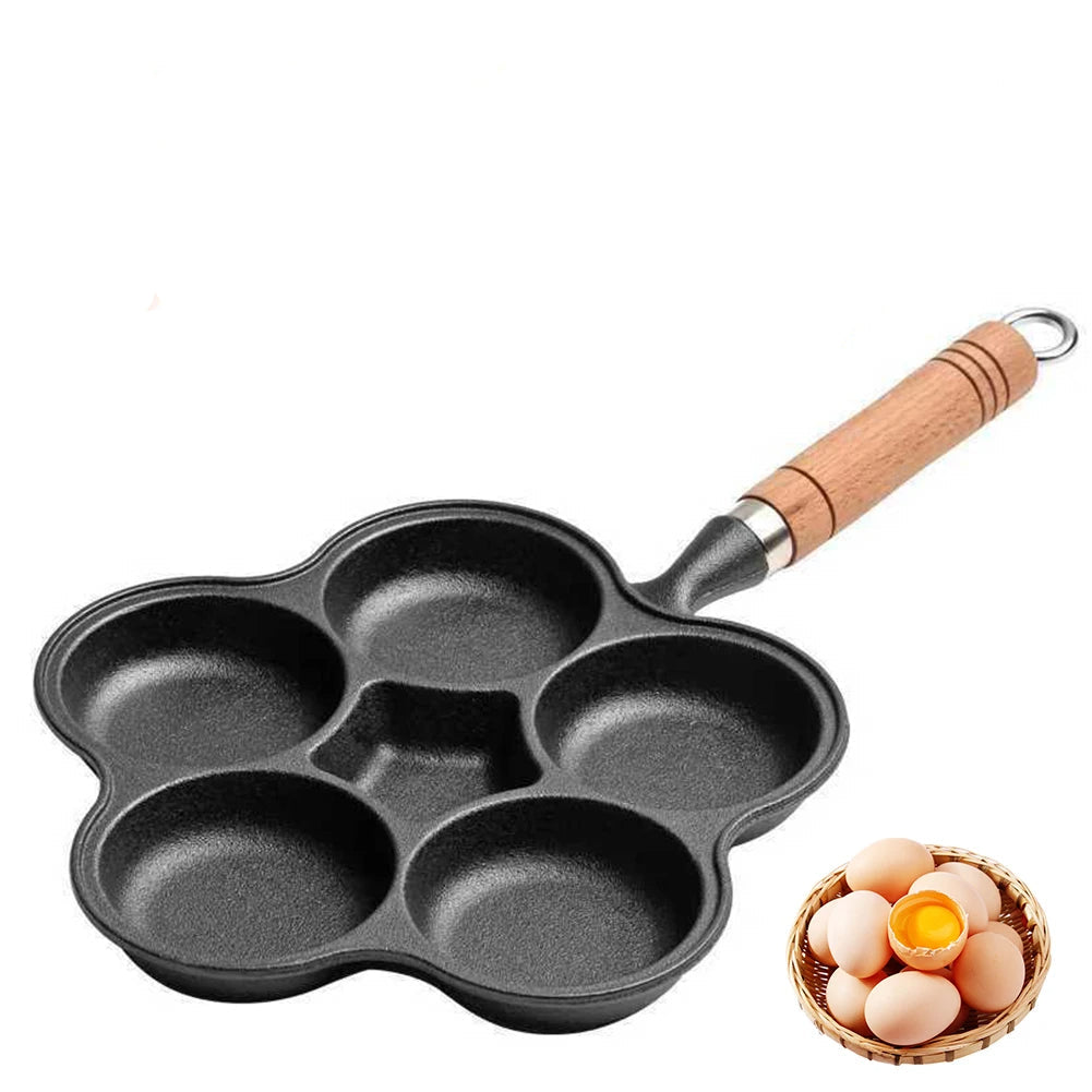 Eierpfanne mit 5 Mulden