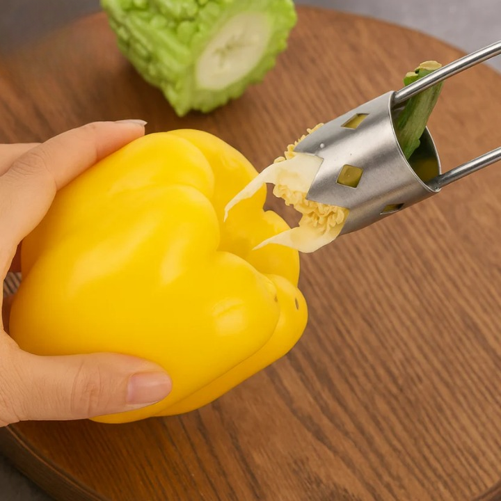 Edelstahl-Obst- und Gemüseausstecher mit scharfer Klinge