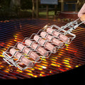 Grillkorb Edelstahl mit Holzgriff – 51 x 13 cm