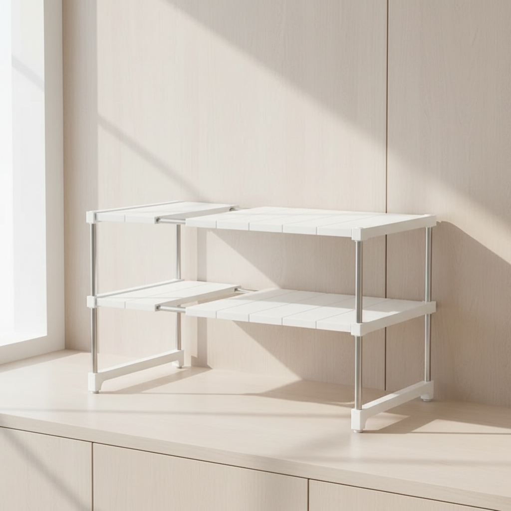 Verstellbares Küchenregal für Unterschränke