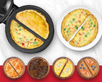 Elektrischer Omelettkessler für 2 Omelets – 1000W, Antihaft