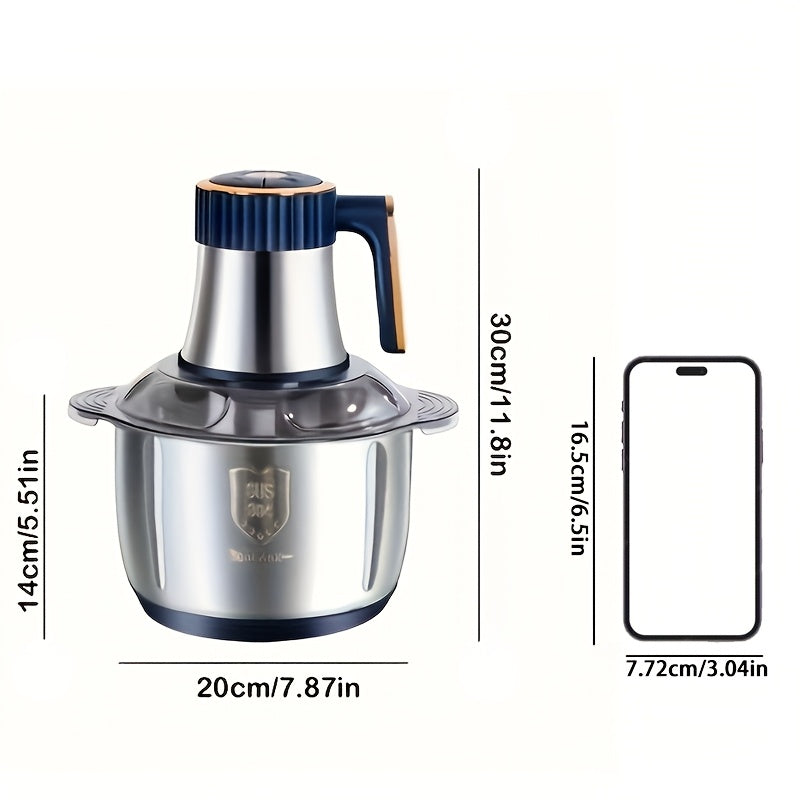 Zerkleinerer Edelstahl 5000 RPM mit 6 Klingen