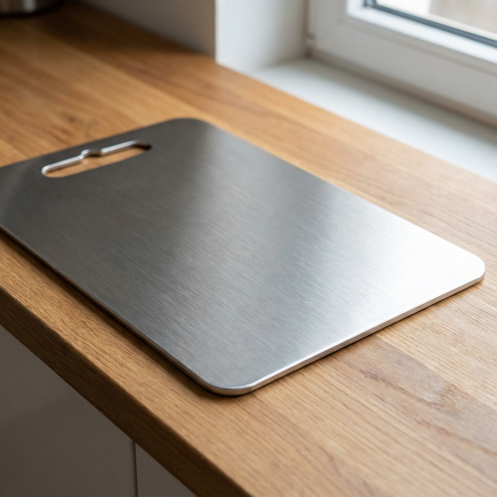 Schneidebrett aus Edelstahl