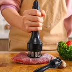 Fleischklopfer Edelstahl mit ergonomischem Griff
