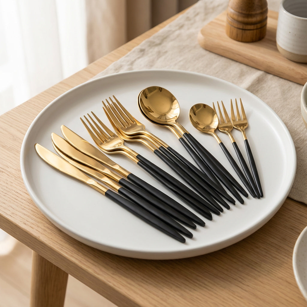 Besteckset aus Edelstahl – 30-teiliges Besteckset für 6 Personen