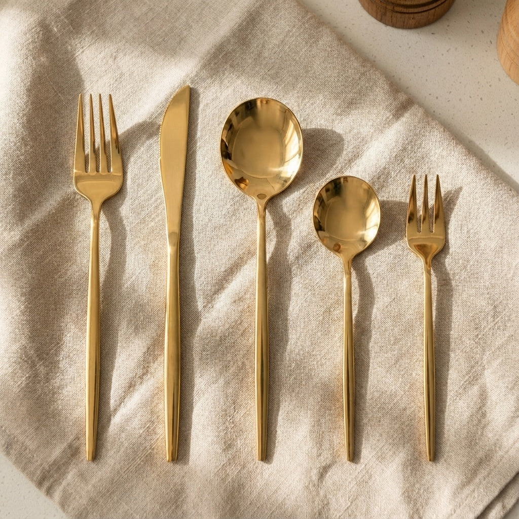 Besteckset aus Edelstahl – 30-teiliges Besteckset für 6 Personen