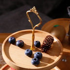 Zweistufiger Bambusservierständer