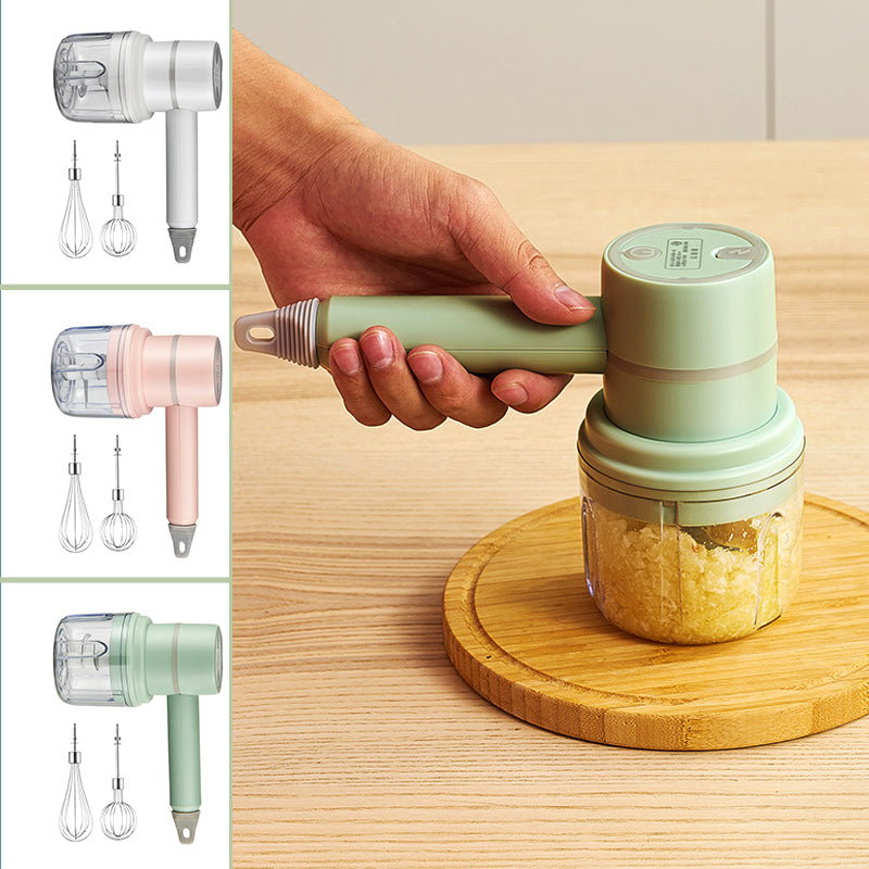 Kabelloses 3-in-1 Stabmixer-Set mit Zerkleinerer