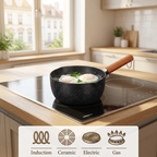Keramik-Wok mit Holzgriff – alle Herdarten
