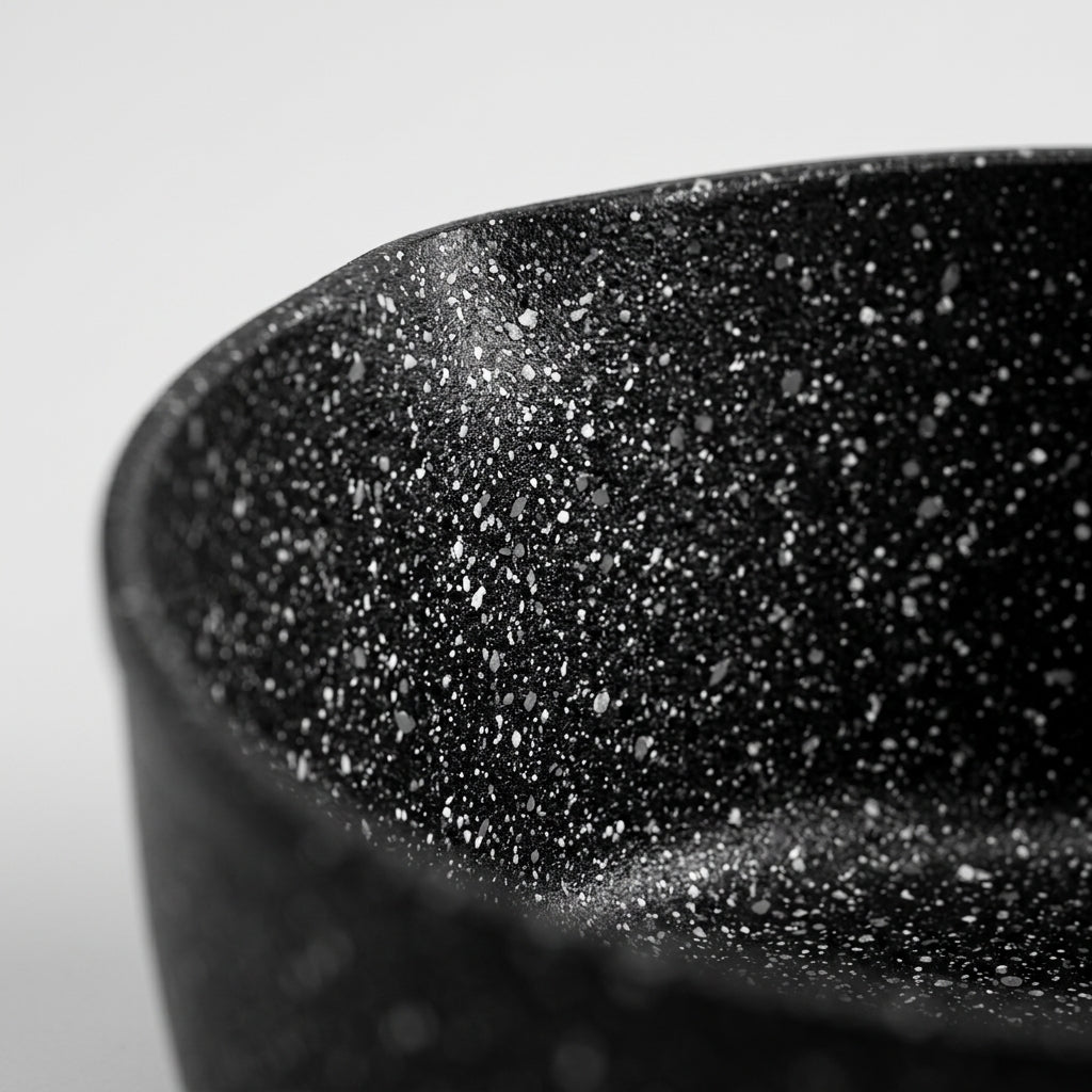 Antihaft-Mini-Wok mit Holzgriff – Keramikbeschichtung, Alle Herdarten