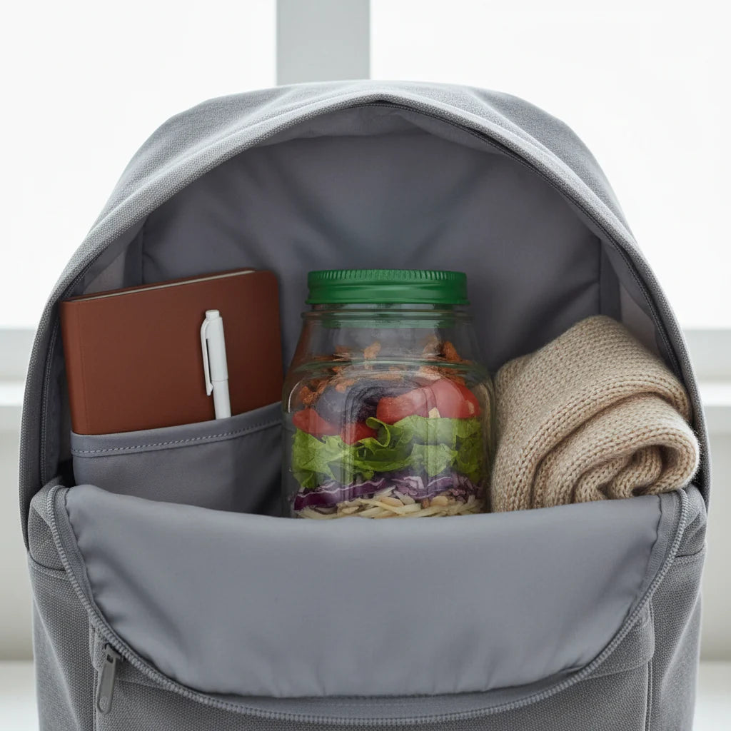 Salatbox mit Schraubdeckel, BPA-frei, 700 ml
