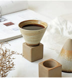 Handbemalte Keramik-Kaffeetasse 200 ml