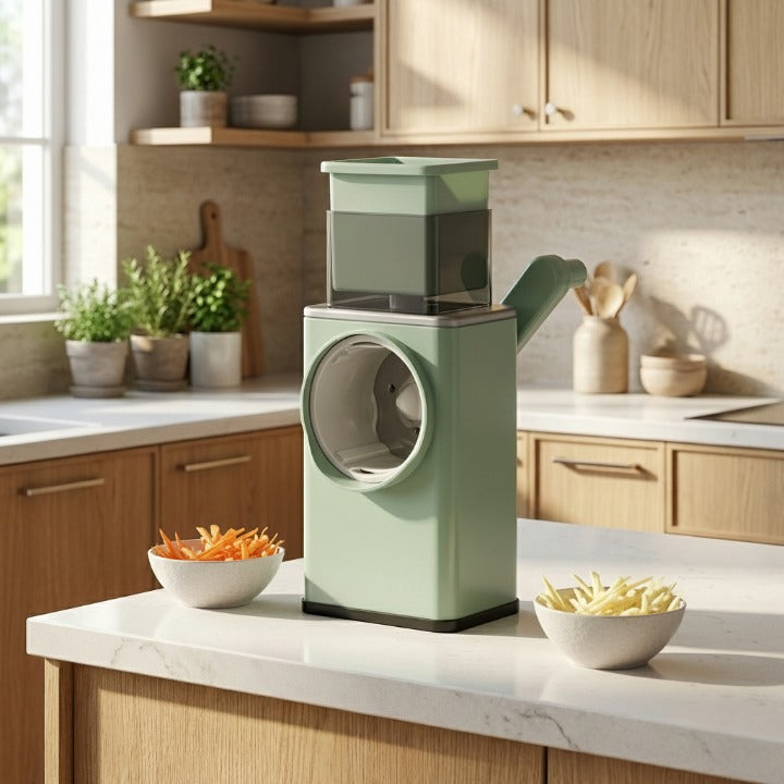 Manuelle Trommelreibe – Gleichmäßig reiben ohne Kraftaufwand