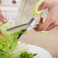 Kräuterschere mit 5 Klingen für Schnittlauch und Kräuter