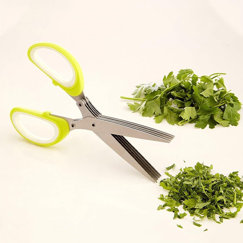 Kräuterschere mit 5 Klingen für Schnittlauch und Kräuter