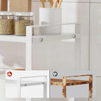 Küchen-Organizer aus Metall – Weiß, 4 Größen