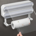 Folienspender 3-in-1 mit Wandmontage und Schneideschiene