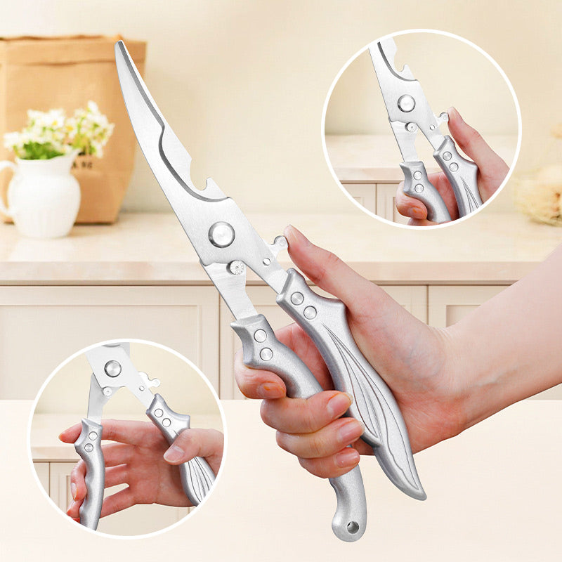 Küchengeflügelschere – Edelstahl, ergonomischer Griff, 26 cm
