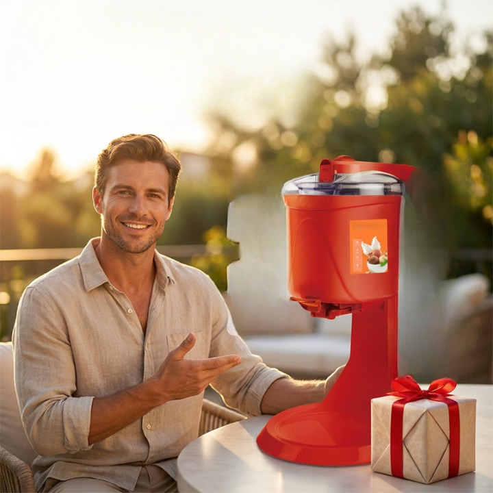 Softeis-Maschine automatisch – 1,0 L Behälter, Ein-Knopf-Ausgabe