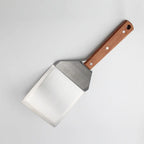 Grillspachtel aus Edelstahl mit Holzgriff
