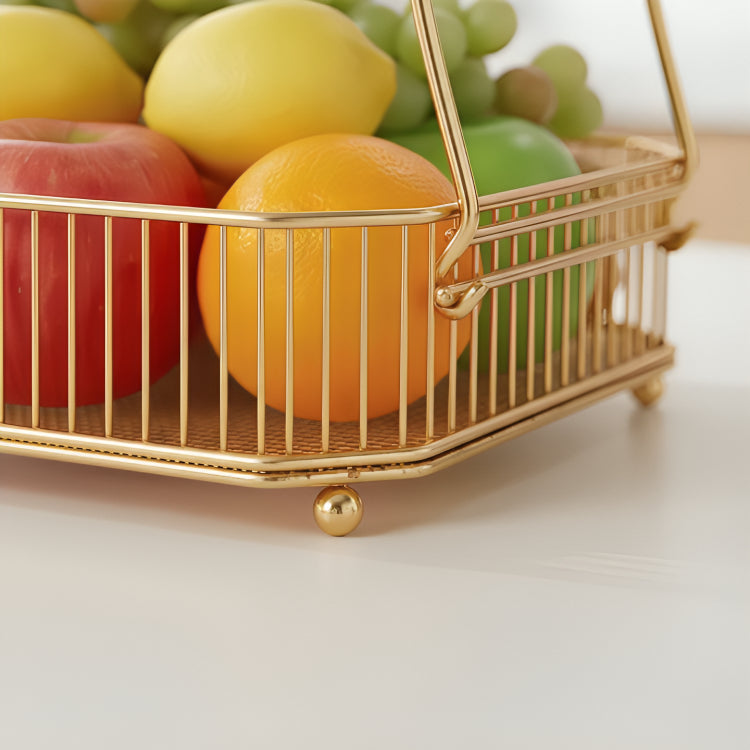 Obstkorb aus Metall – 2-stöckig und platzsparend