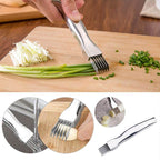 Edelstahl-Frühlingszwiebelhacker mit 6 Klingen
