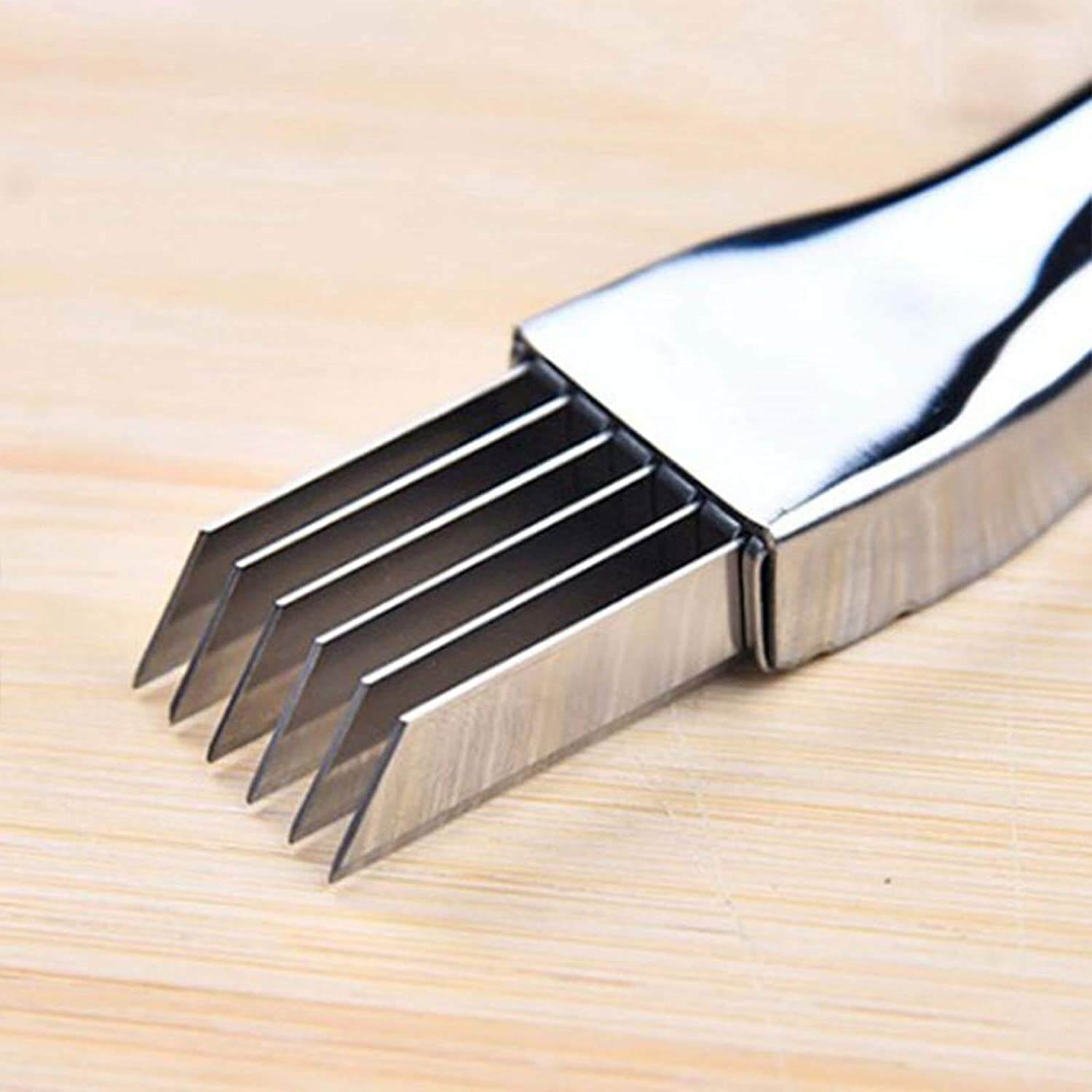 Edelstahl-Frühlingszwiebelhacker mit 6 Klingen