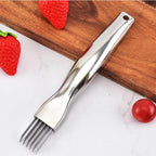 Edelstahl-Frühlingszwiebelhacker mit 6 Klingen