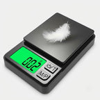 Digitale Feinwaage – 0,01g genau, bis 1000g, grünes Display