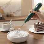 USB-Handmixer Edelstahl – schäumt, schlägt & mixt in 3 Stufen